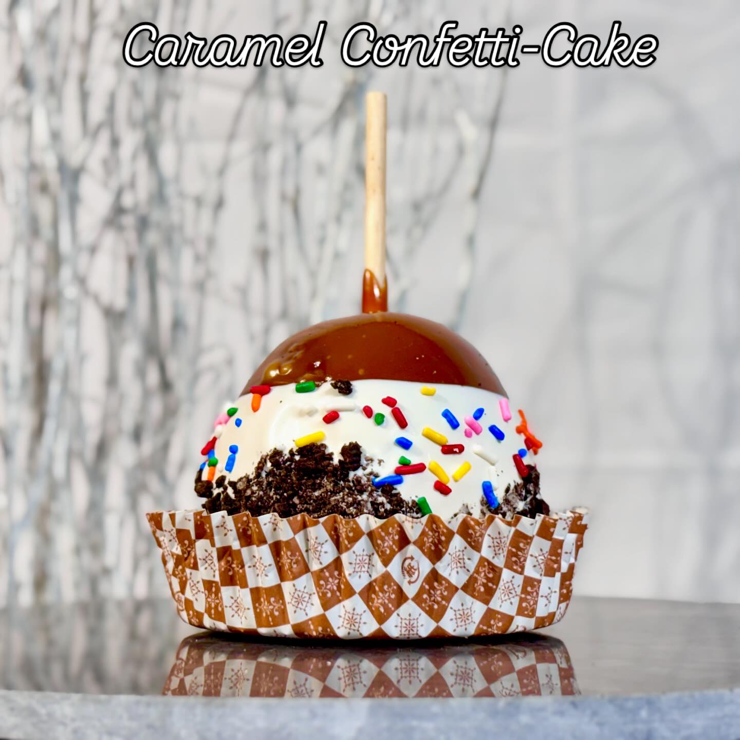 Caramel Confetti-Cake Apple